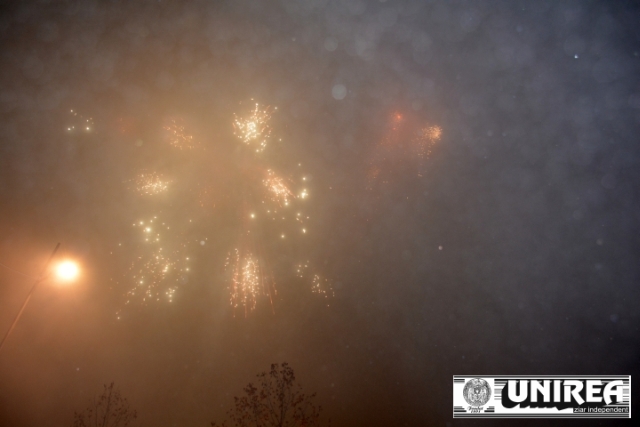 Artificii de revelion 2014 in Piata Cetatii Alba Iulia