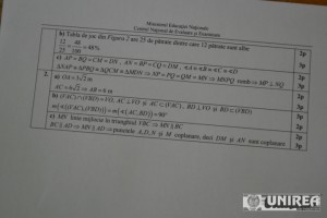 simulare la matematica, evaluare nationala 201401