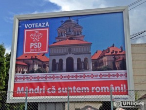 Catedrala Ortodoxa Alba Iulia _campanie electorala europarlamentare (1)