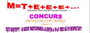 concurs matematica Ioan Maris