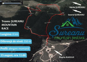 Harta traseu - Sureanu Mountain Race