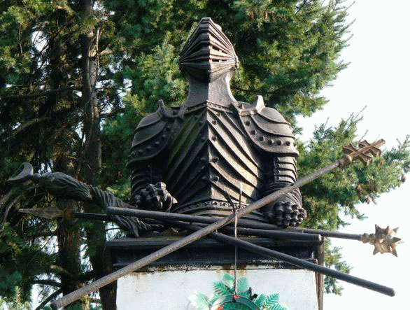 Monumentul din gara de la Şibot care comemorează bătălia de la Câmpul Pâinii