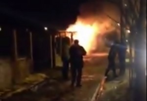 incendiu autobuz