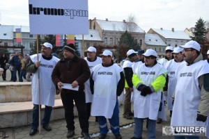 protest Sebes reprezentanti angajati Kronospan (1)