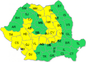 avertizare cod galben
