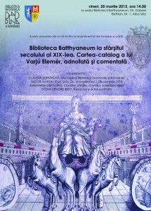 lansare carte Biblioteca Batthyaneum